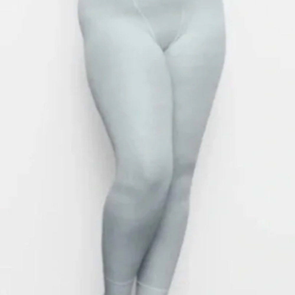 SKIMS Pointelle Logo Full Length Leggings Sky 3X